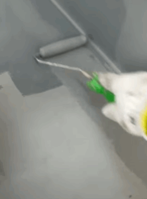 防水トップコート塗装1回目