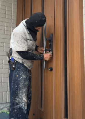 玄関取手ケレンプライマー