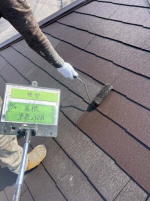 屋根塗装2回目