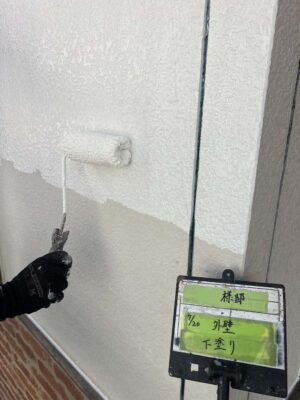 外壁下塗り