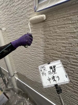 外壁中塗り