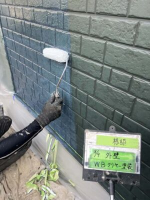 外壁WBクリヤー塗装