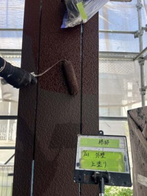 外壁上塗り