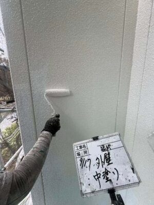 外壁中塗り