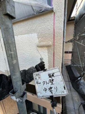 外壁中塗り