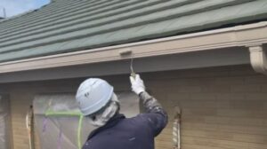 雨樋塗装1回目