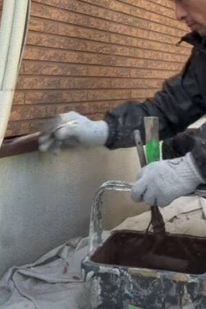 水切り塗装2回目