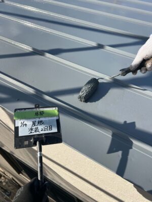 屋根塗装2回目