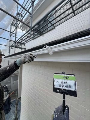 雨樋塗装2回目